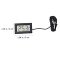 2Pcs Embedded Thermometer Digital Display Mini Electronic Refrigerator Temperature Gauge Fast Response Portable Home Monitoring